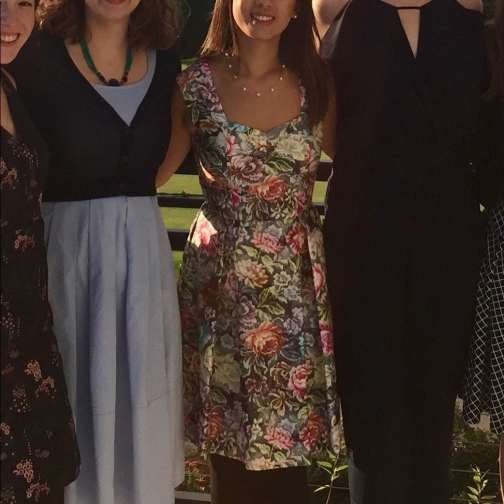 Review Australia Metallic Floral Dress